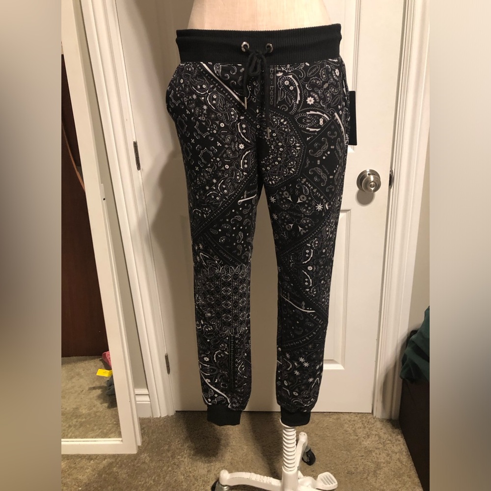 Bebe Sport Bandana Print Jogger Pants
